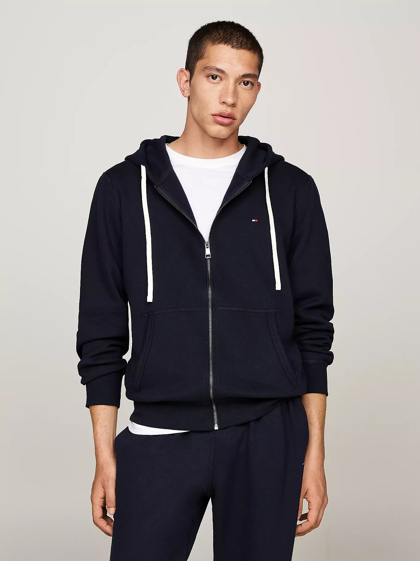 Sweat à capuche en molleton zippé