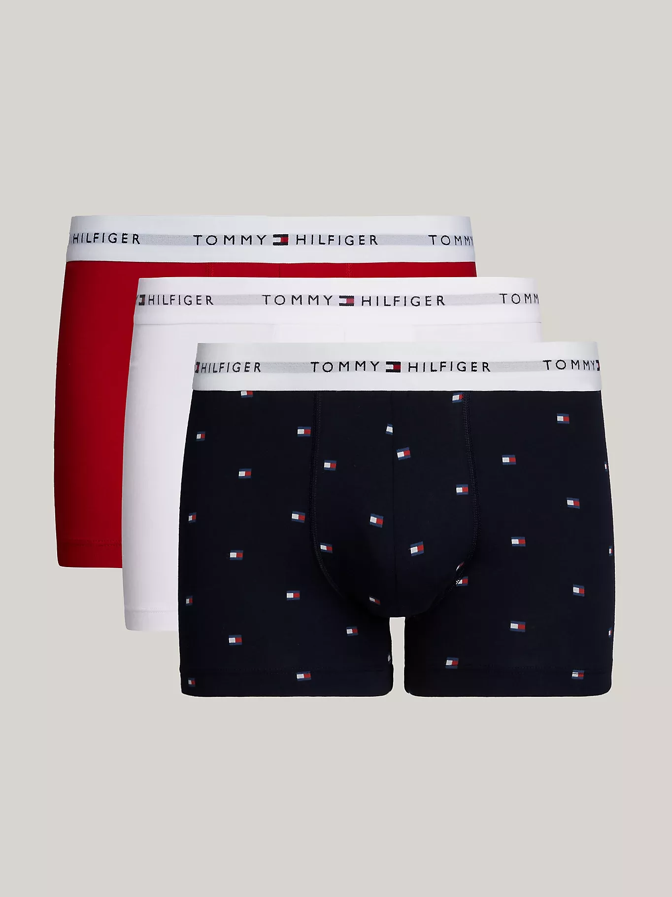Lot de 3 boxers à motif et ceinture à logo