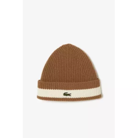 BONNET UNISEXE LACOSTE EN LAINE