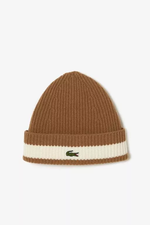 BONNET UNISEXE LACOSTE EN LAINE