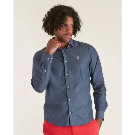 CHEMISE SLIM À MICRO POIS