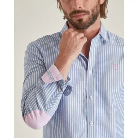 CHEMISE SLIM OXFORD À RAYURES