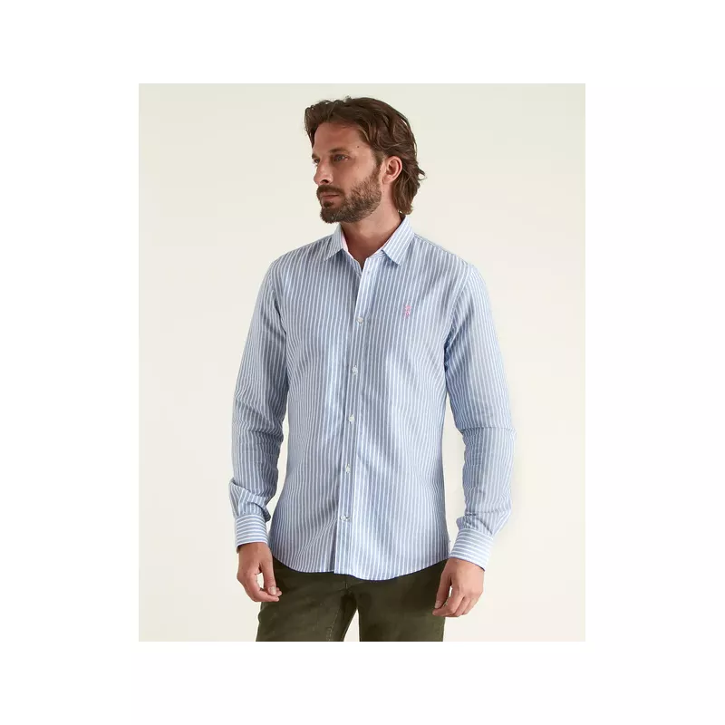 CHEMISE SLIM OXFORD À RAYURES