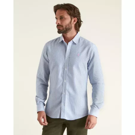 CHEMISE SLIM OXFORD À RAYURES