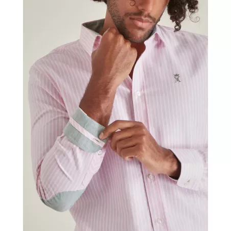 CHEMISE SLIM OXFORD À RAYURES